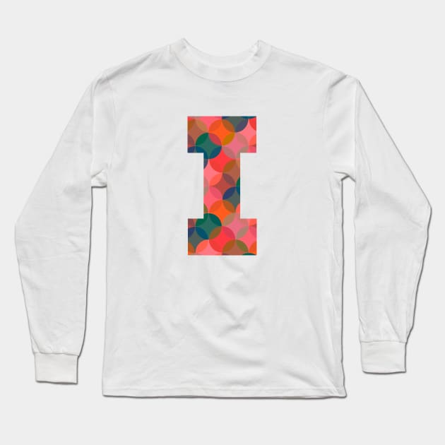 Letter I Initial Long Sleeve T-Shirt by Obstinate and Literate